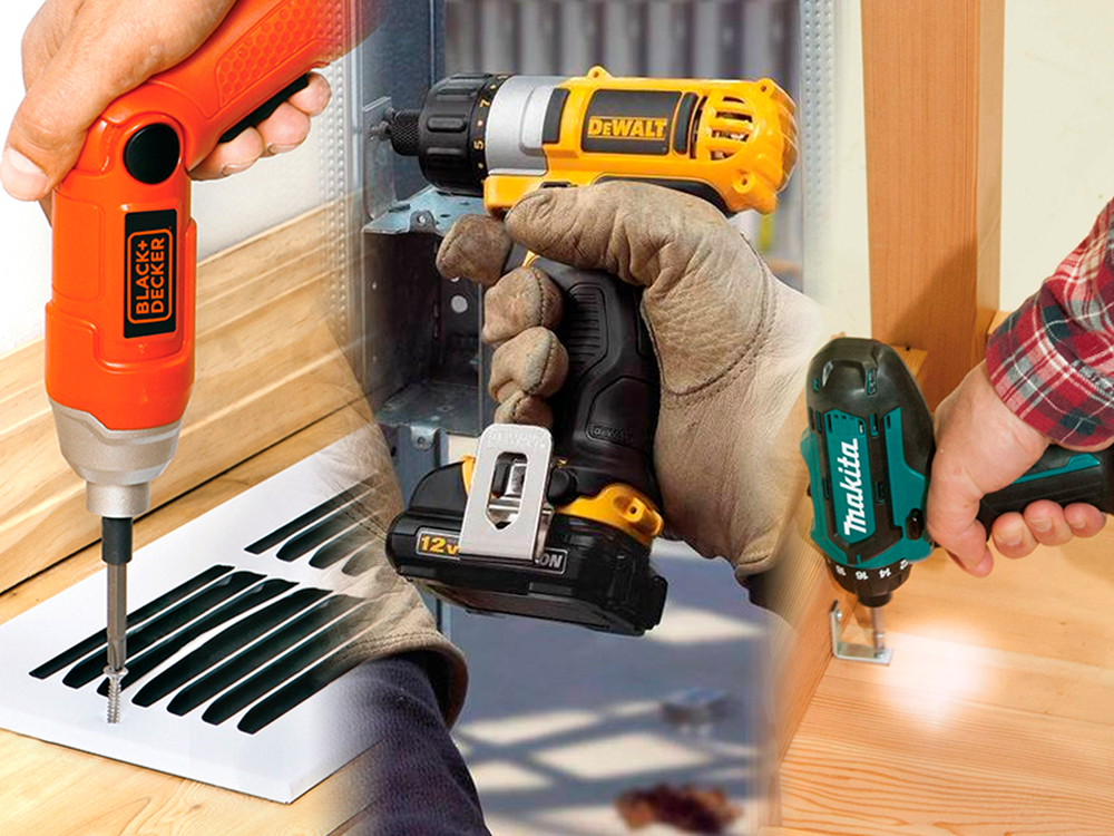 Parafusadeiras Dewalt, Makita e Black & Decker